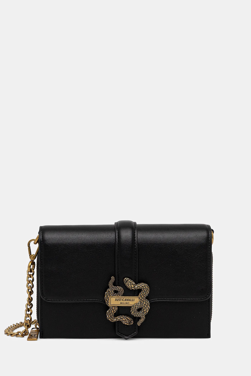 Just Cavalli poșetă culoarea negru, 79RA5PA6 ZSA89
