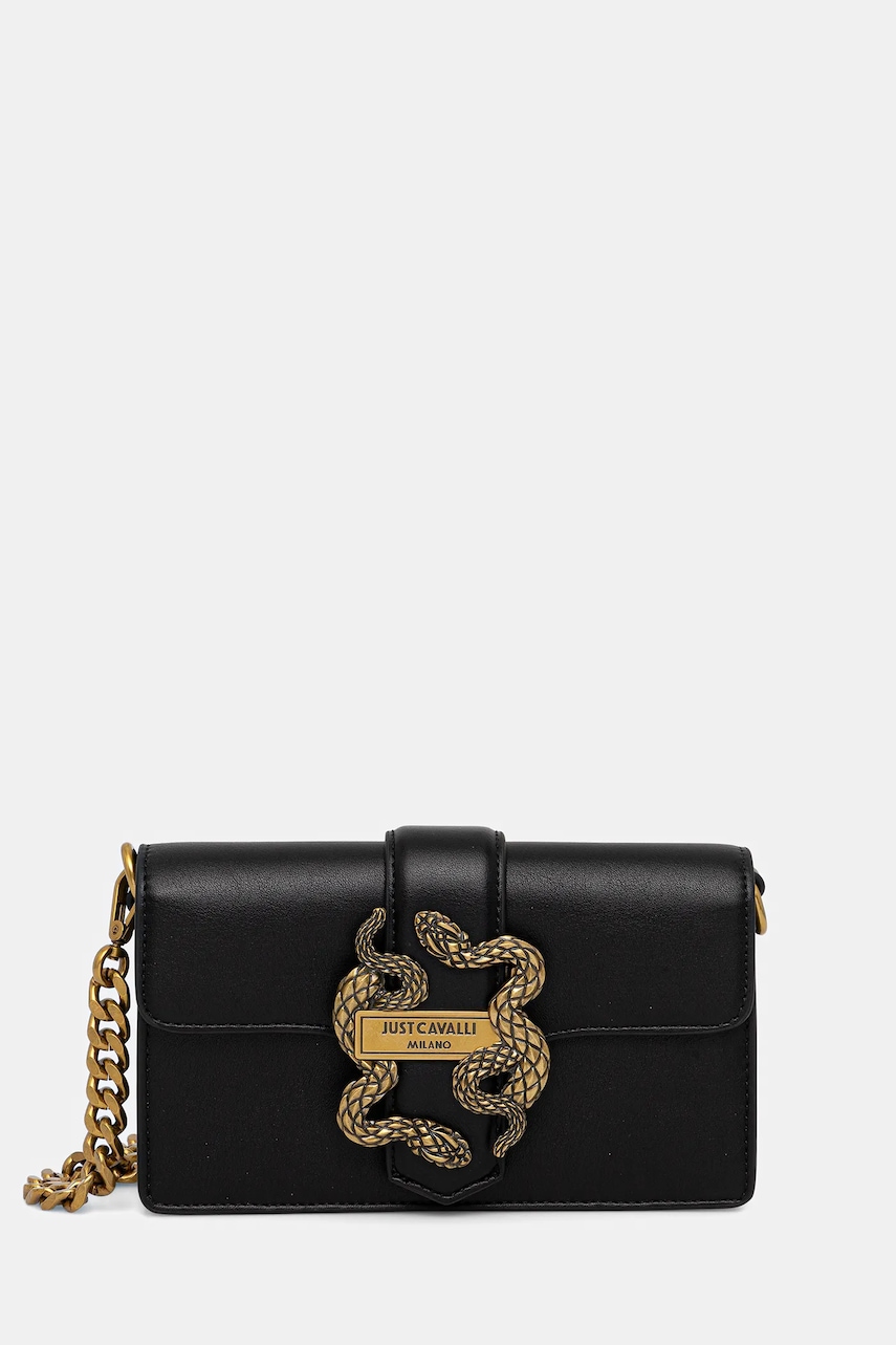 Just Cavalli poșetă culoarea negru, 79RA5PA2 ZSA89