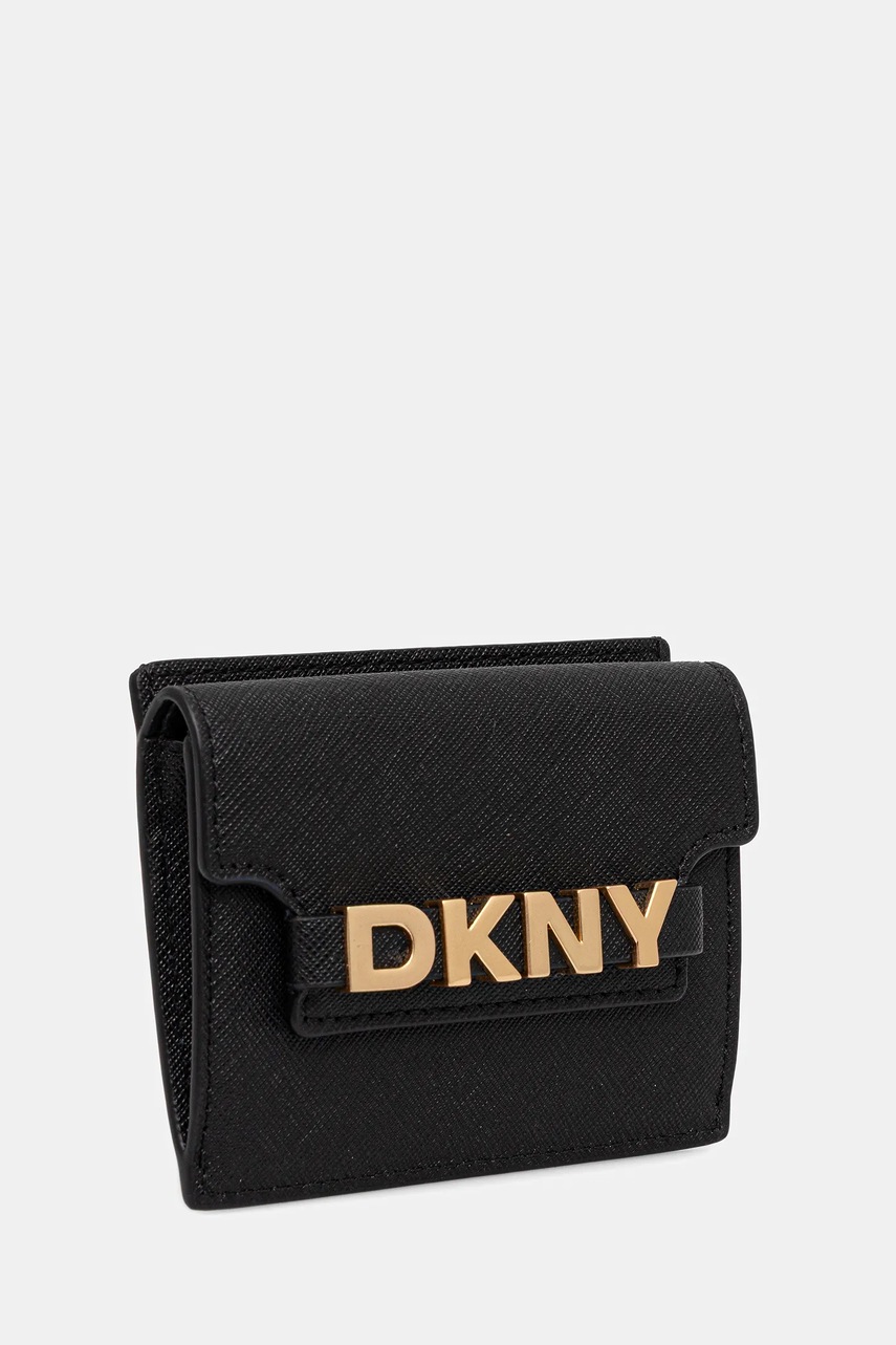Кожаный кошелек Dkny цвет чёрный R52ZKM22