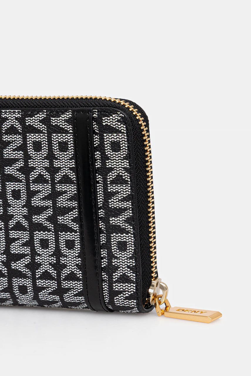 Кожаный кошелек Dkny цвет чёрный R5215M25