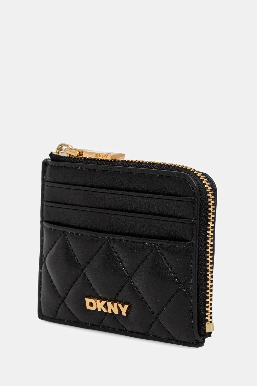 Кожаный кошелек Dkny цвет чёрный R521KL12