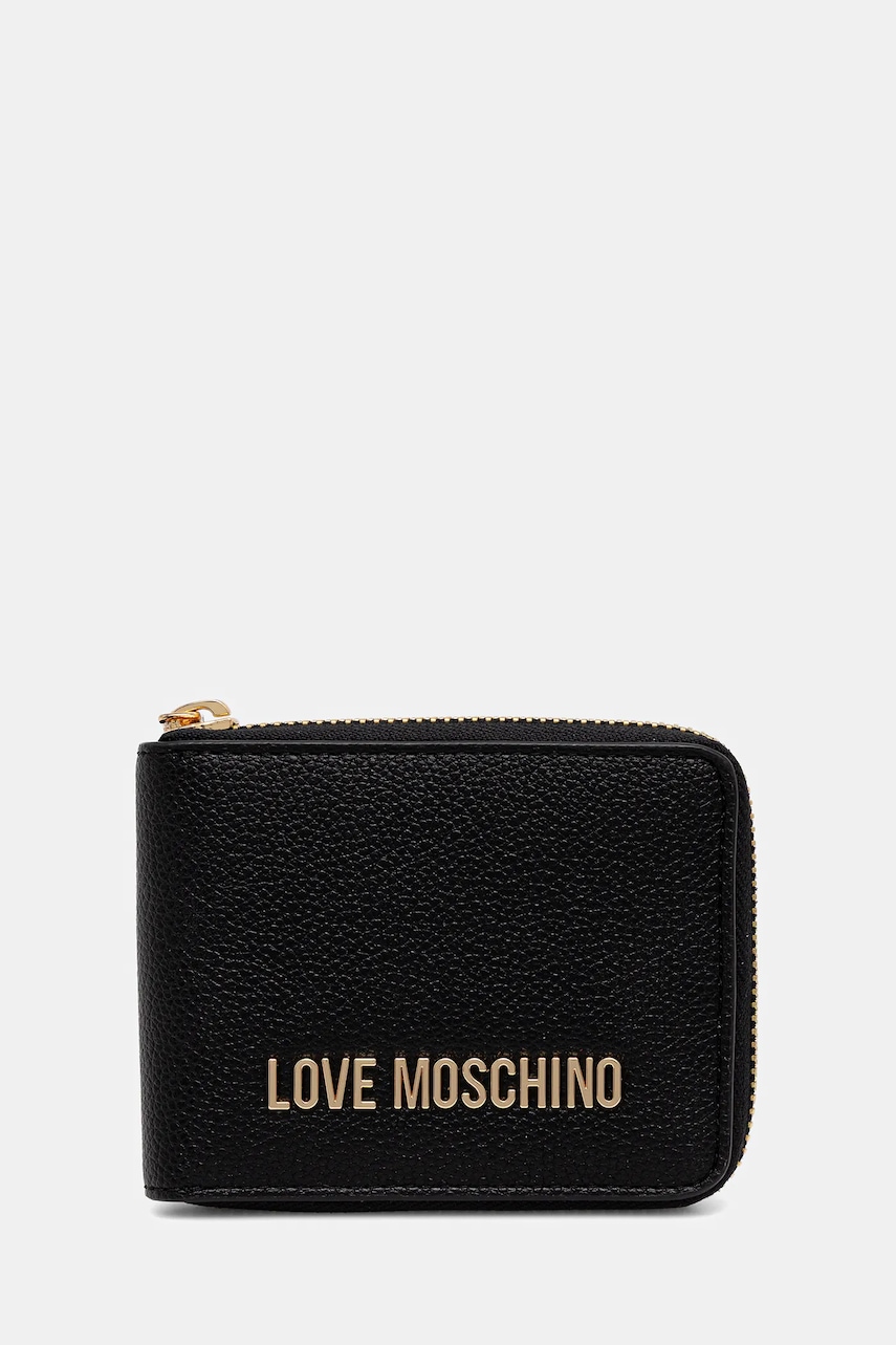 Love Moschino portofel culoarea negru, JC5639PP1NLD0000