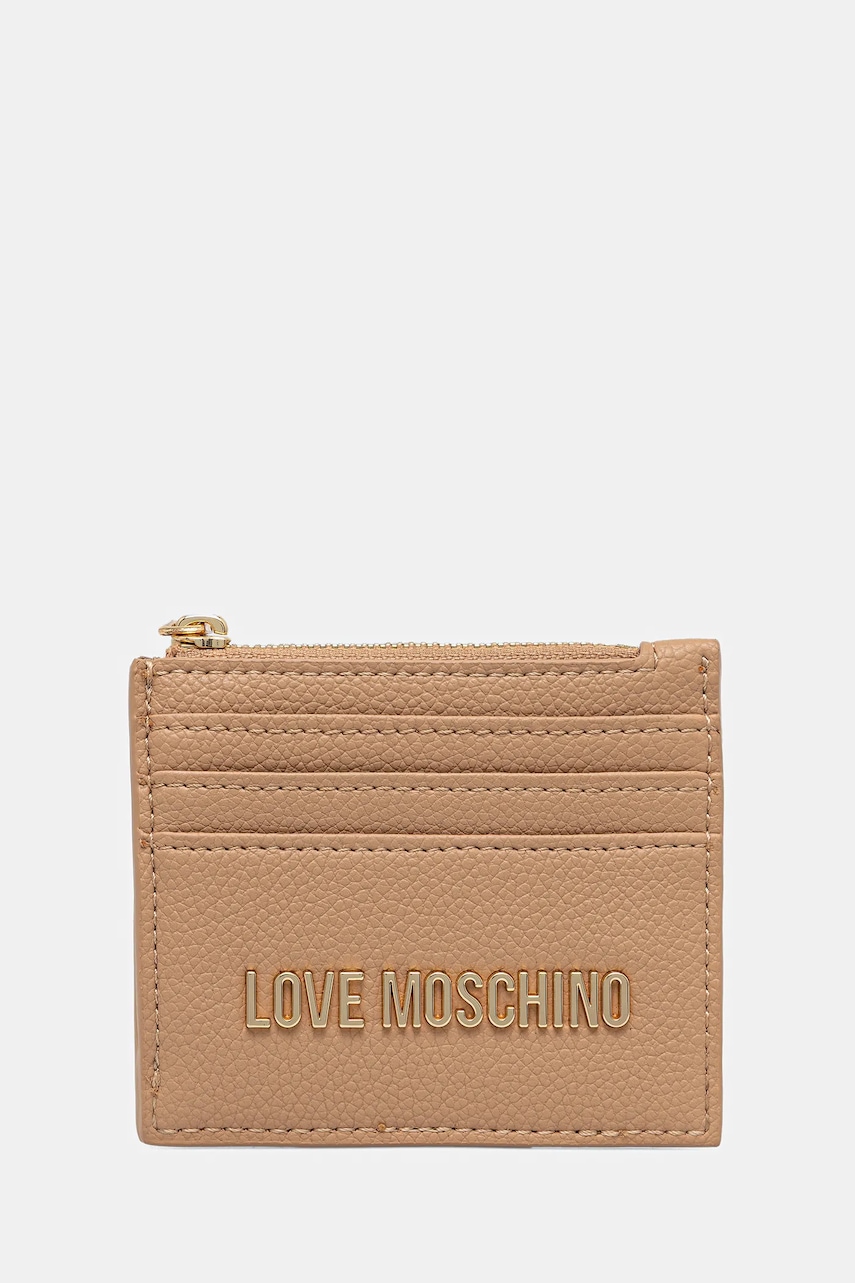 Love Moschino portofel culoarea bej, JC5704PP1NLD0104