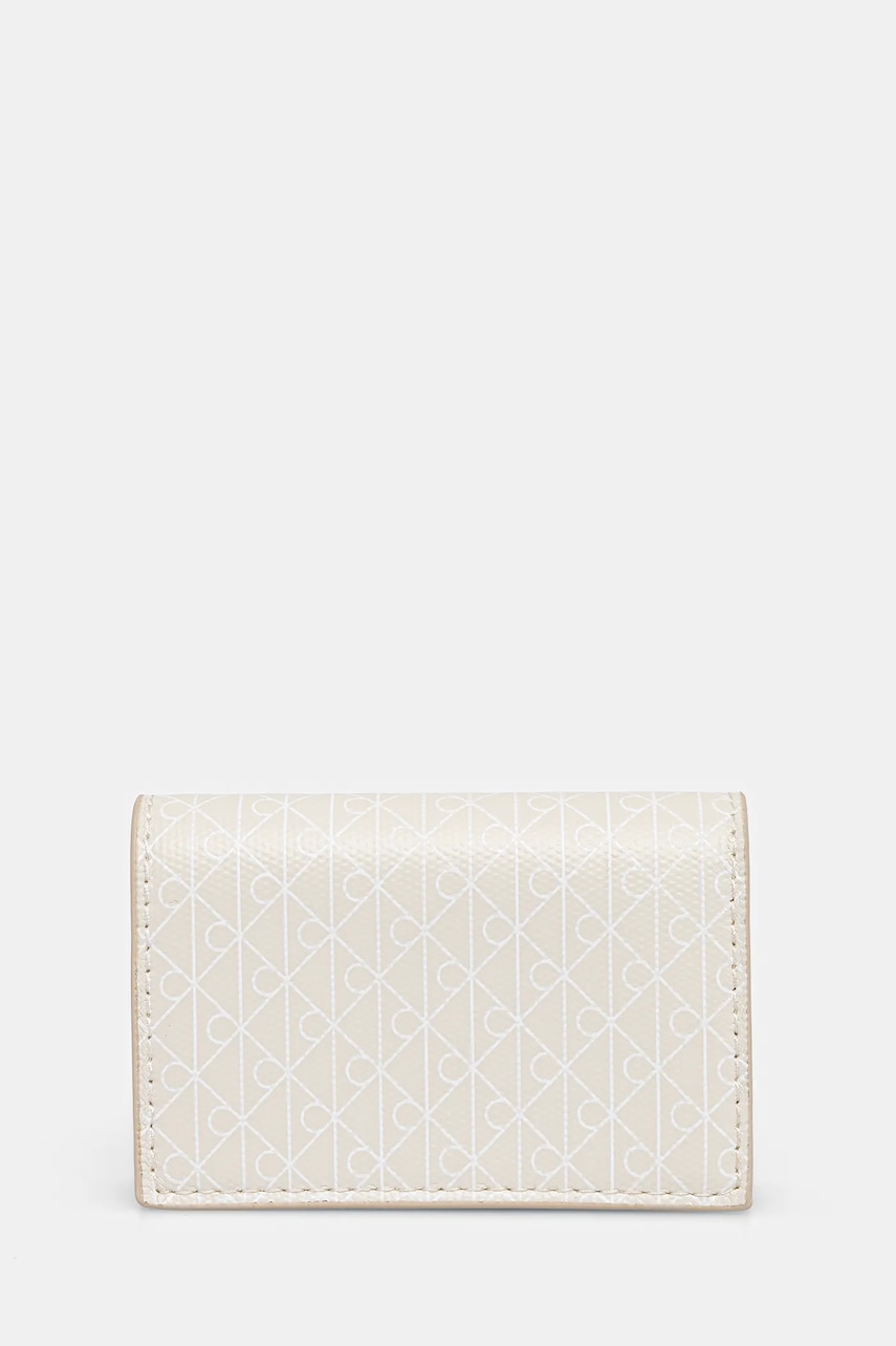 Levně Peněženka Calvin Klein dámská, bílá barva, LV04F1083G