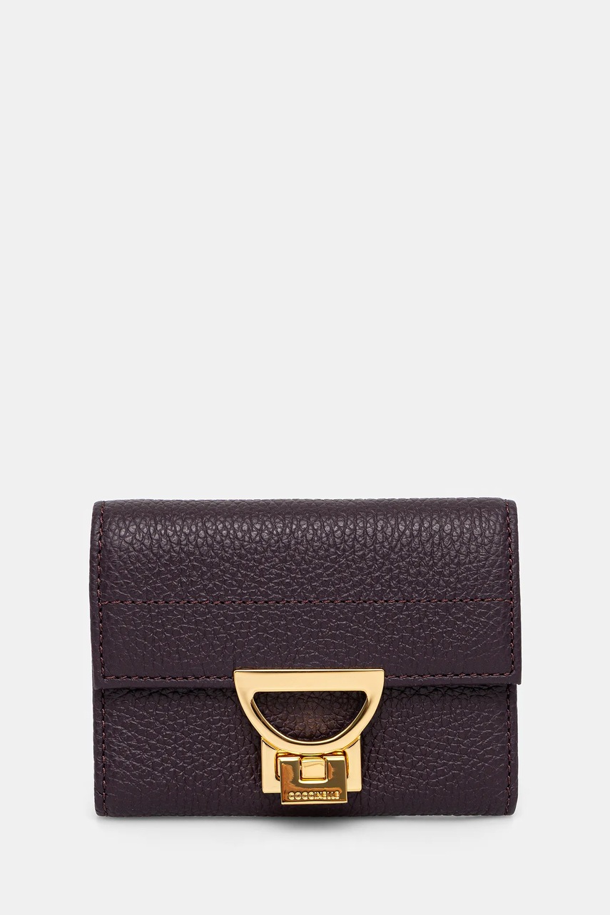 Levně Peněženka Calvin Klein dámská, fialová barva, LV04F1083G
