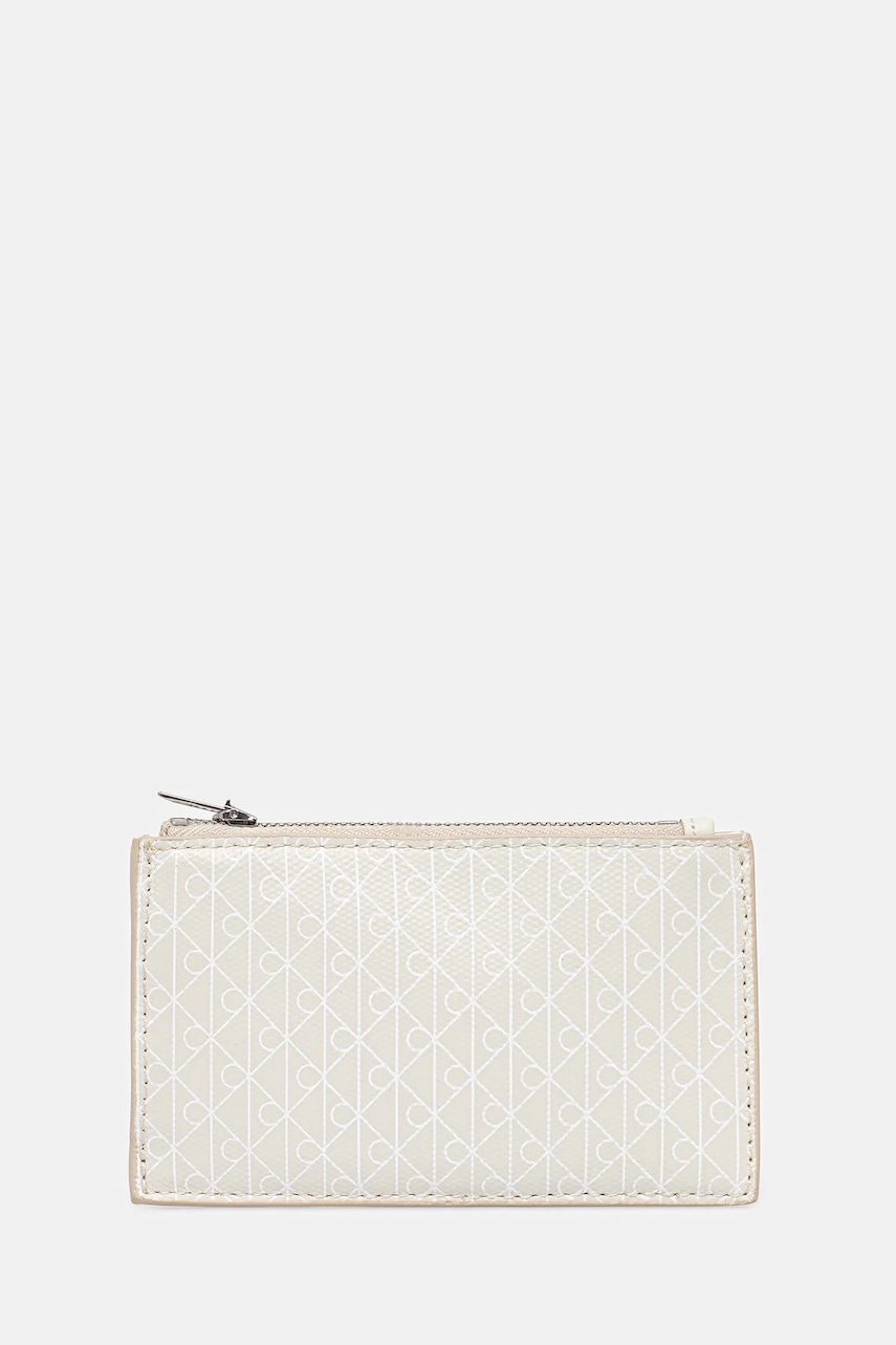 Levně Peněženka Calvin Klein dámská, bílá barva, LV04F1084G