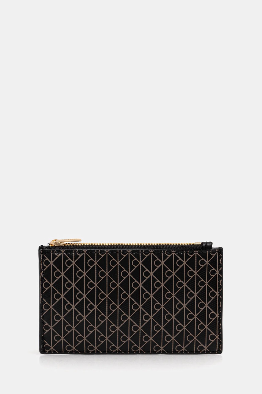Levně Peněženka Calvin Klein dámská, černá barva, LV04F1084G