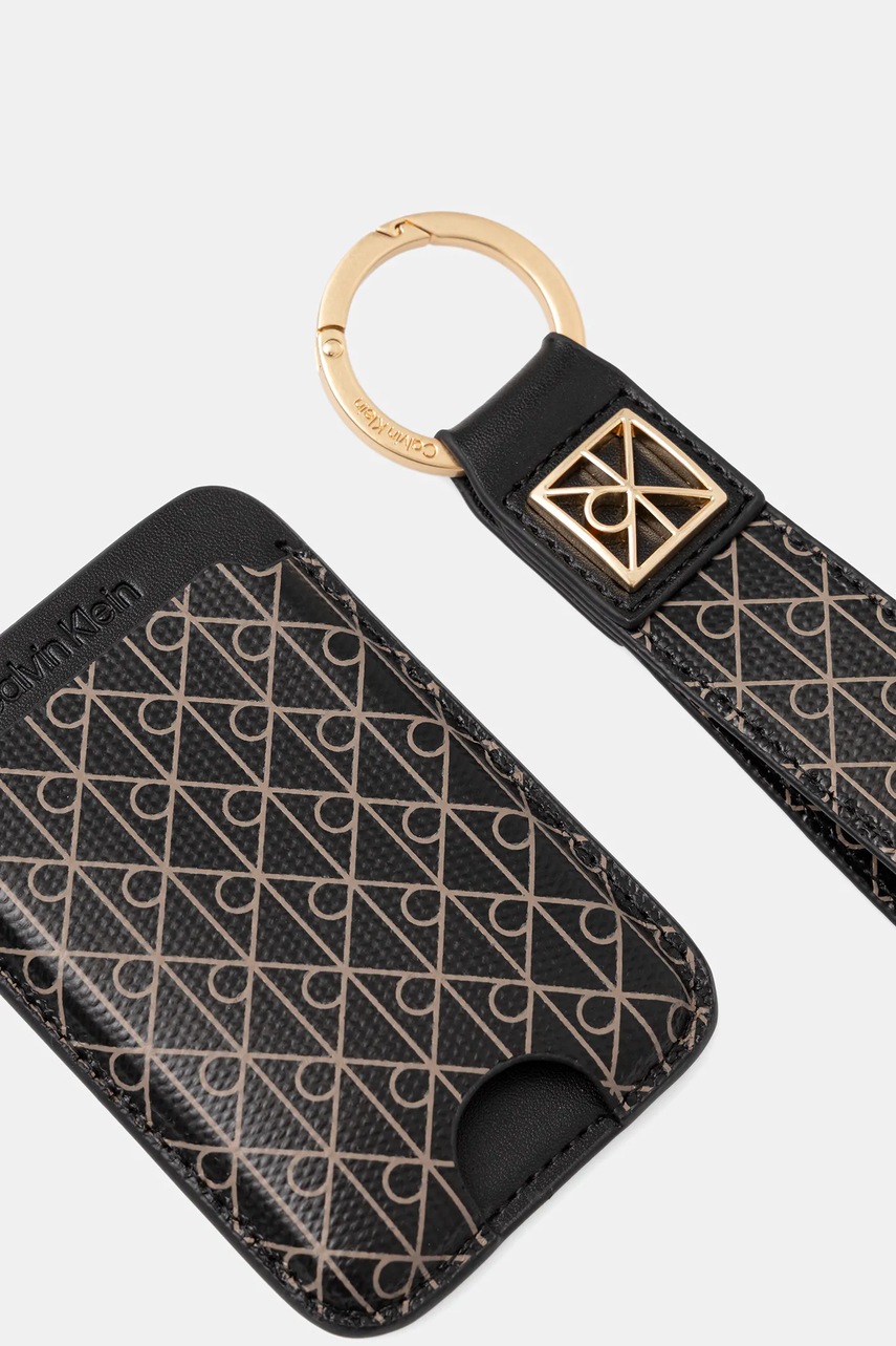 Чехол для карт и брелок Calvin Klein цвет чёрный LV04F1101G