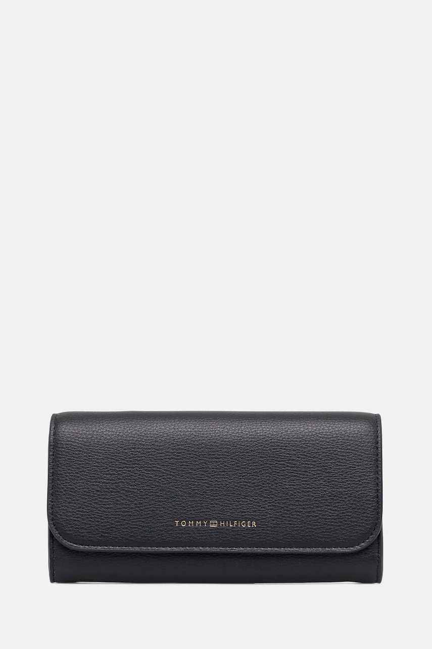 Levně Peněženka Tommy Hilfiger dámská, tmavomodrá barva, AW0AW17734