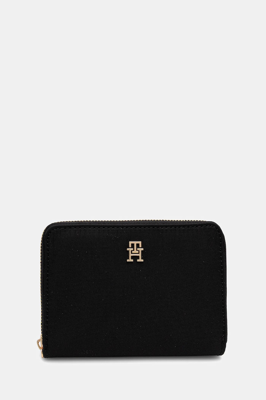 Levně Peněženka Tommy Hilfiger dámská, černá barva, AW0AW17741