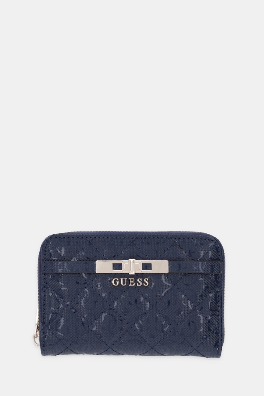 Levně Peněženka Guess IDRA dámská, tmavomodrá barva, SWGG81 57140