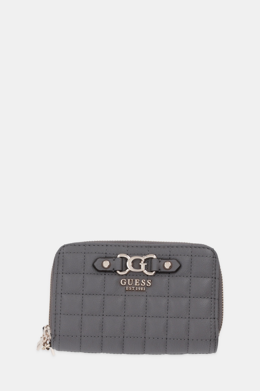 Levně Peněženka Guess NADIRA dámská, šedá barva, SWQG84 24164