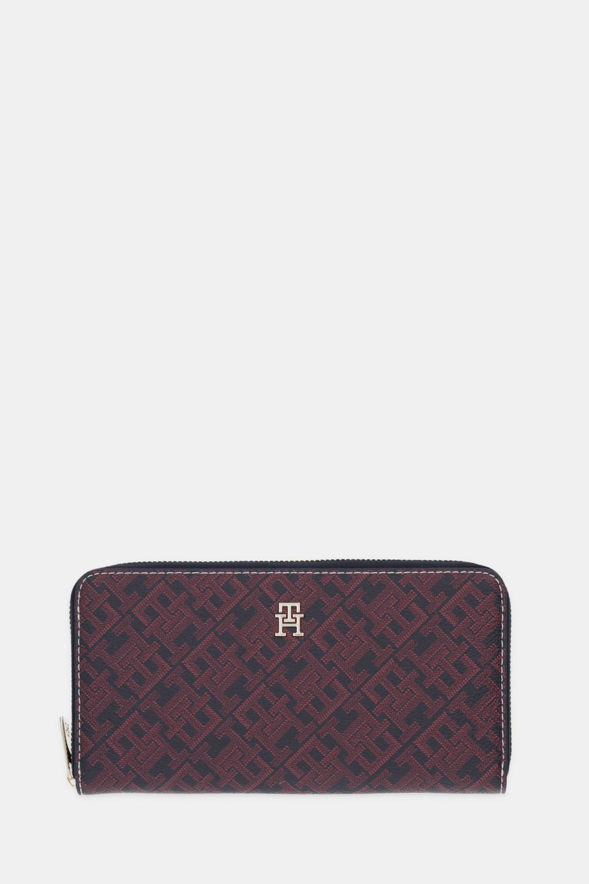 Levně Peněženka Tommy Hilfiger dámská, tmavomodrá barva, AW0AW18021