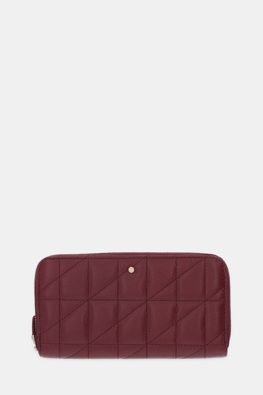 Geox portofel de piele culoarea bordo, D45K3C 00046