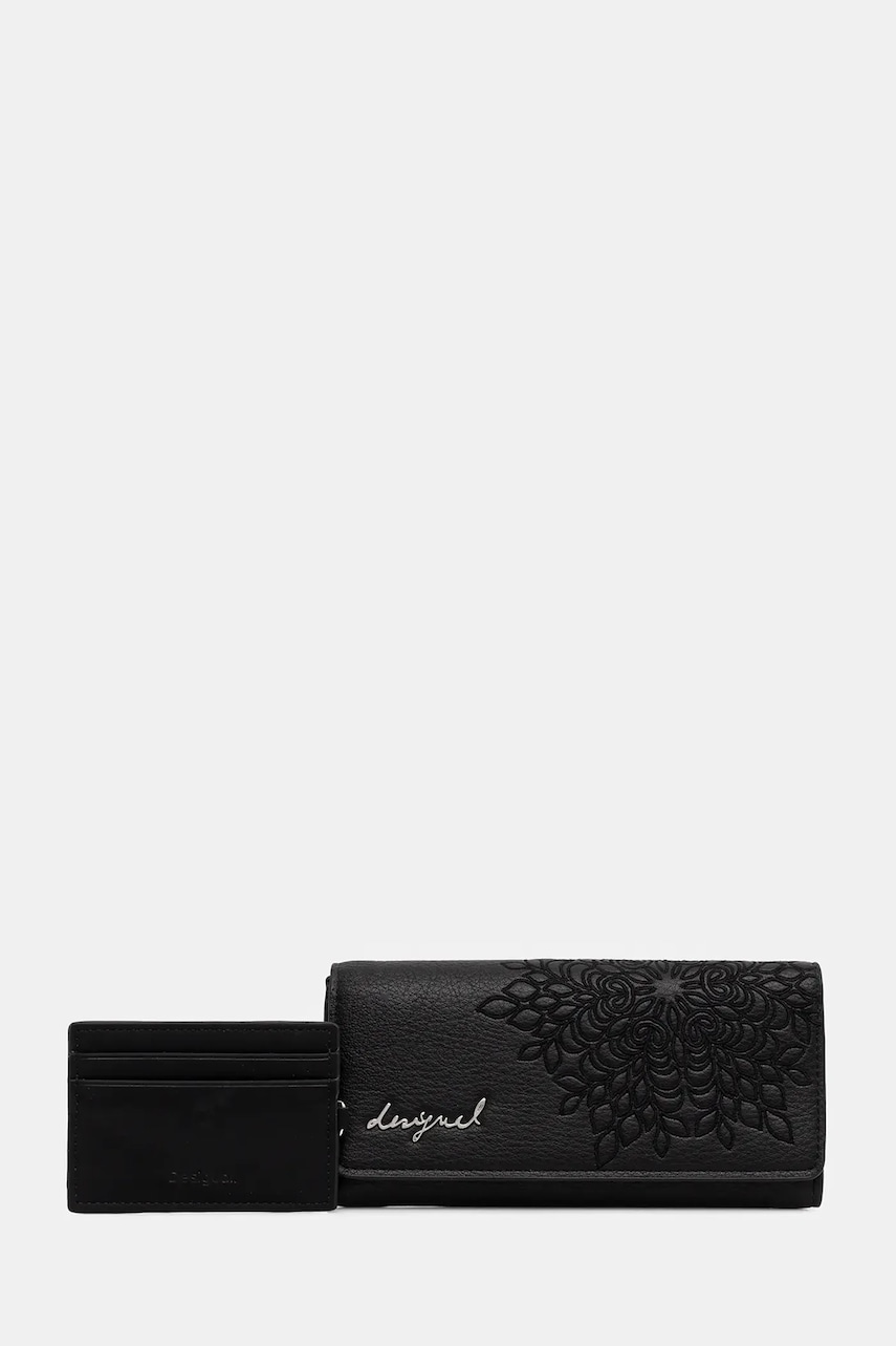 Desigual portofel SIERRA MARIONA culoarea negru, 25WAYP35