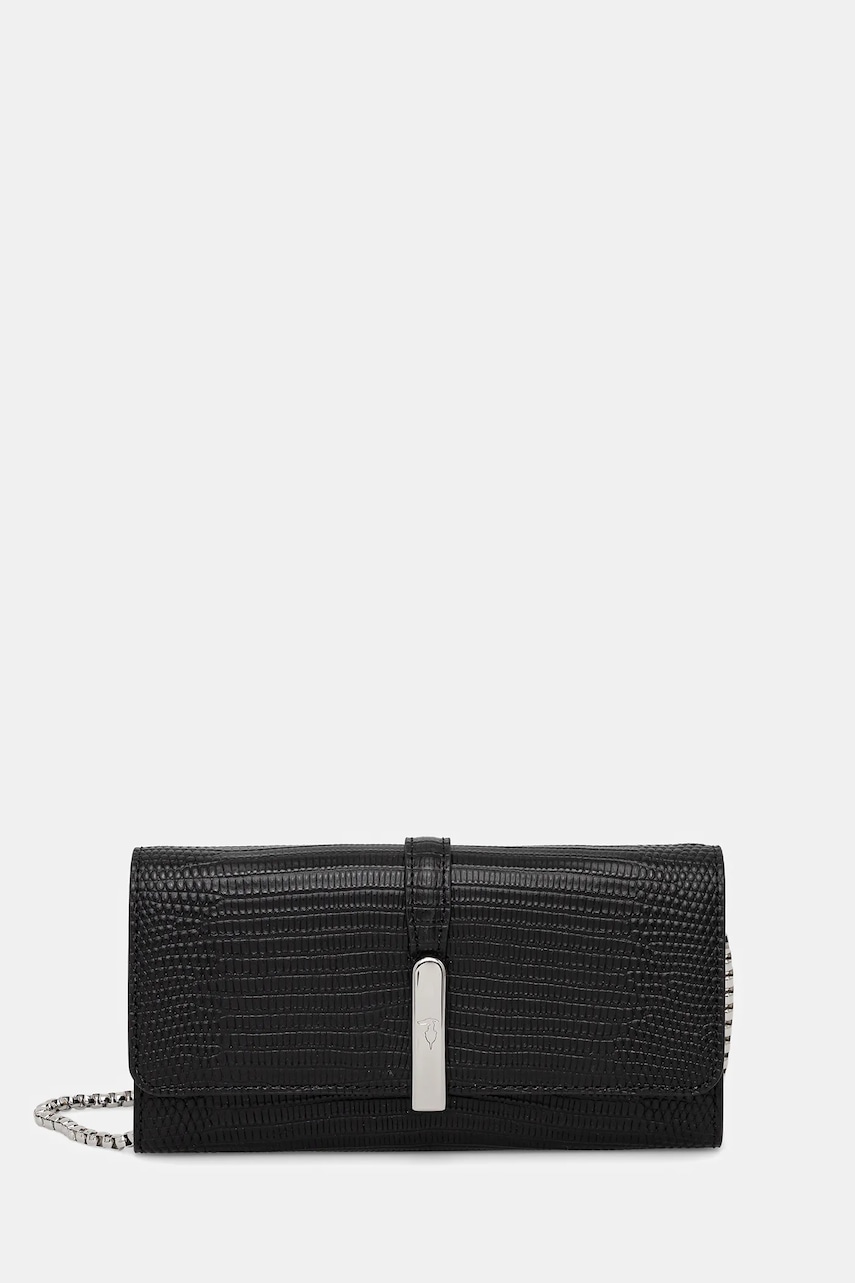 Trussardi portofel de piele culoarea negru, I618E200079N