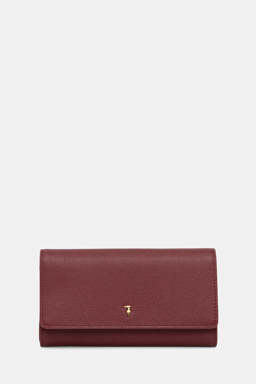 Trussardi portofel de piele culoarea bordo, I022E000048N