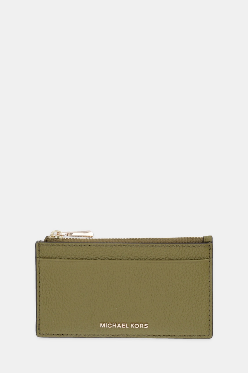 MICHAEL Michael Kors portofel de piele culoarea verde, 32F5GJ6D8L