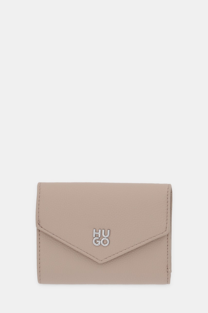 HUGO portofel Chris 2.0 FlapWallet culoarea negru, 50547914