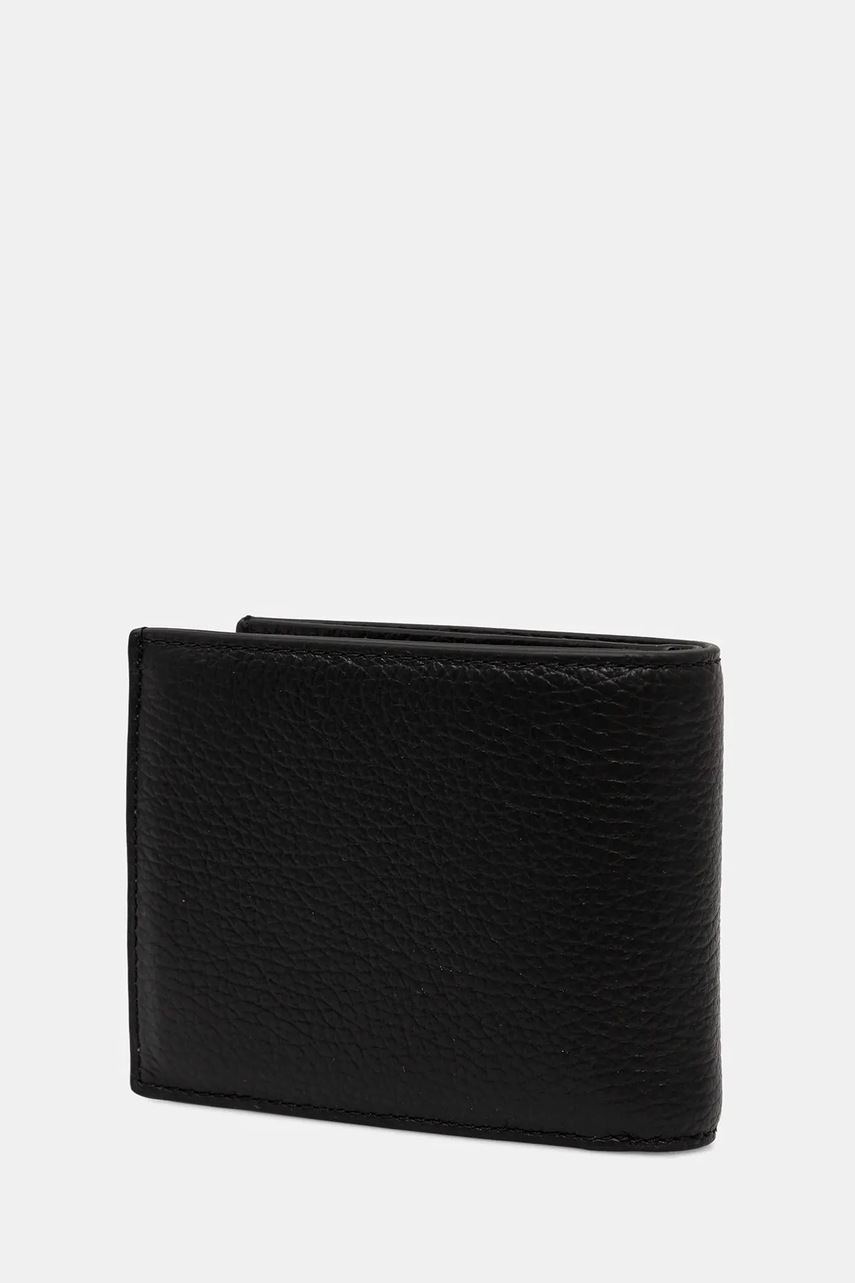 Δερμάτινο πορτοφόλι Coccinelle χρώμα: μαύρο, E2.MUK.81.08.01 φωτογραφία