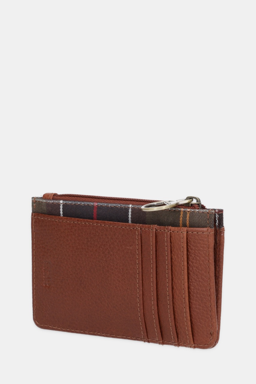 Кожаный кошелек Barbour цвет коричневый LLG0035