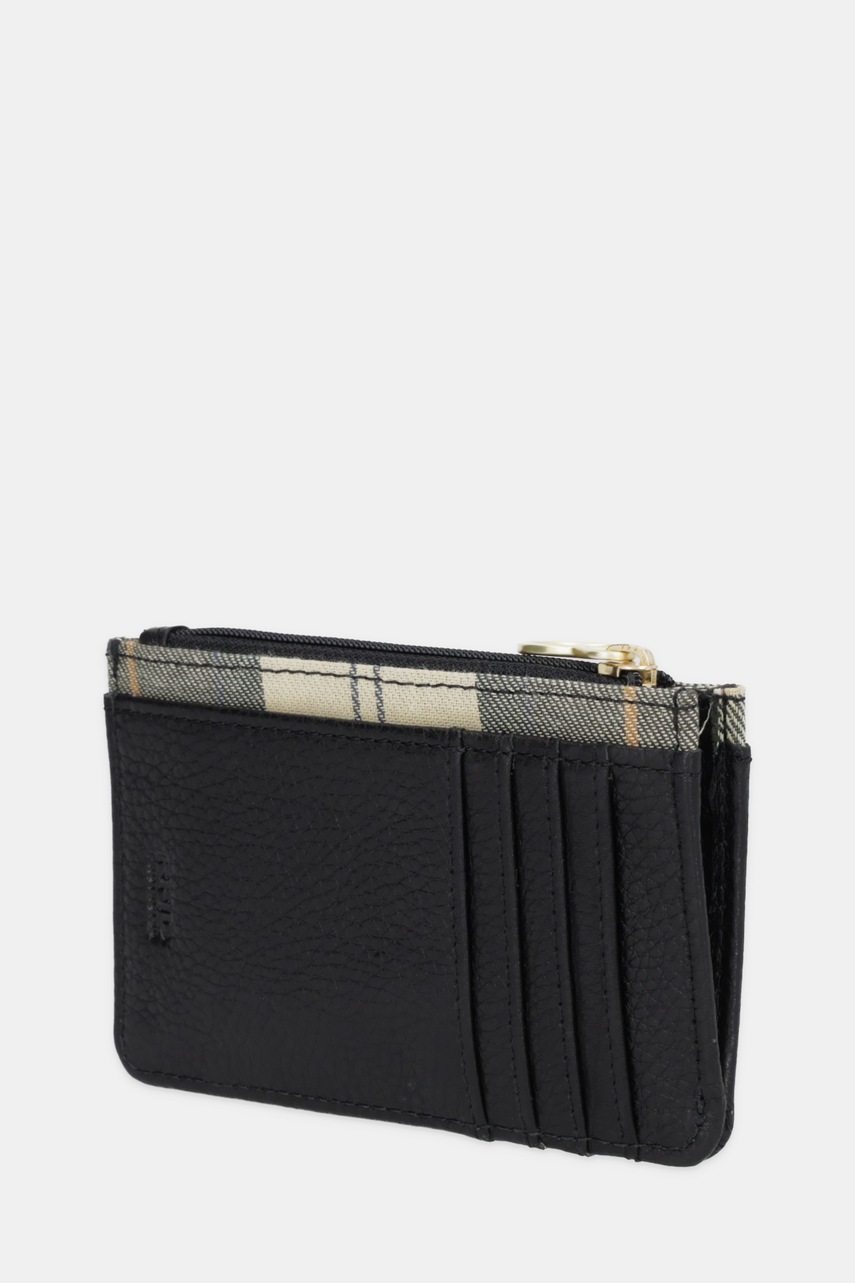 Кожаный кошелек Barbour цвет чёрный LLG0035