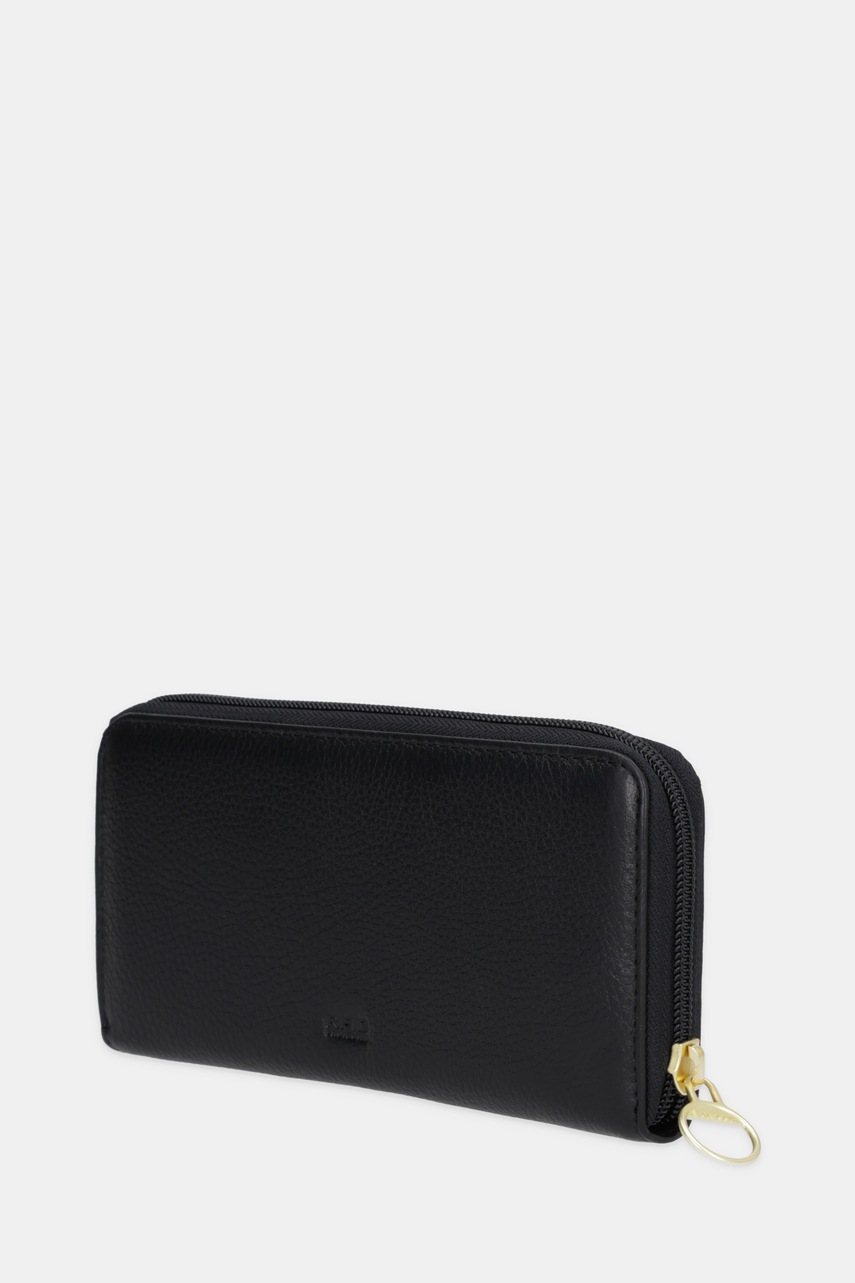 Кожаный кошелек Barbour цвет чёрный LLG0038