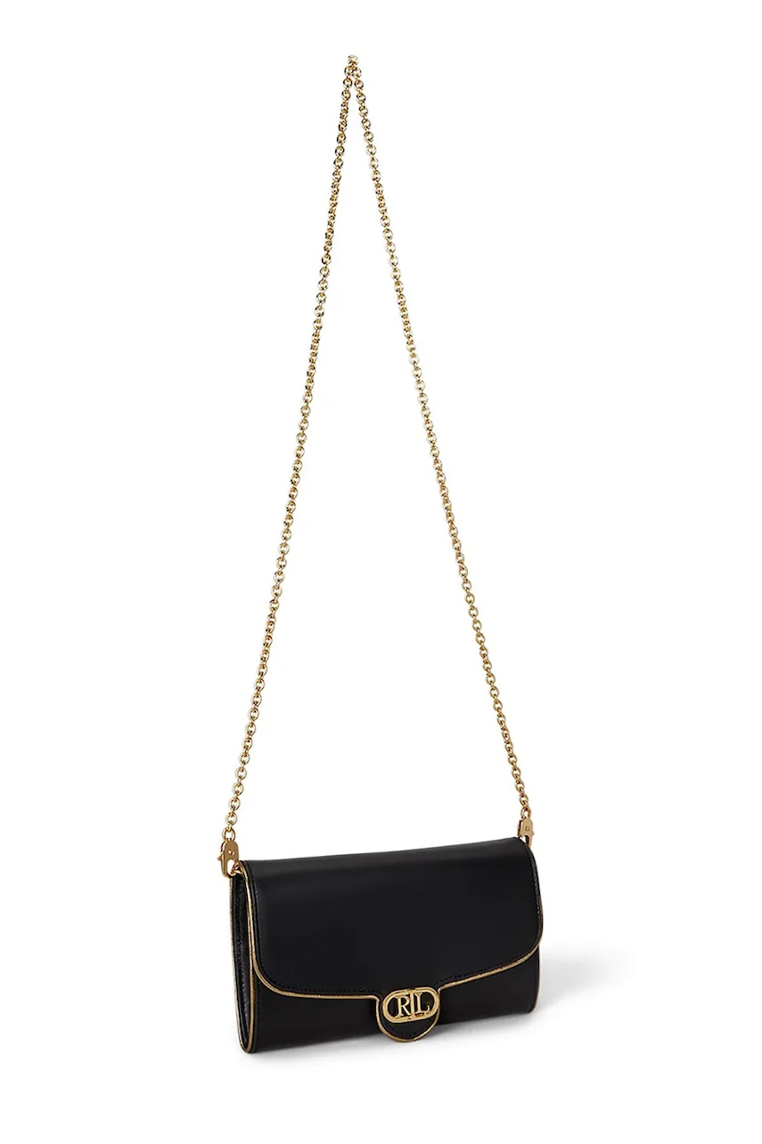 Кожаный кошелек Lauren Ralph Lauren цвет чёрный 432964153 Кожаный кошелек Lauren Ralph Lauren цвет чёрный 432964153