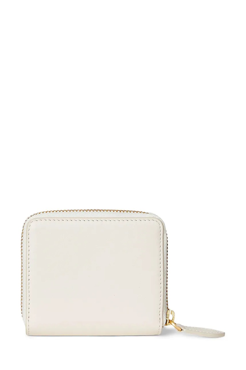 Кожаный кошелек Polo Ralph Lauren цвет бежевый 427980480