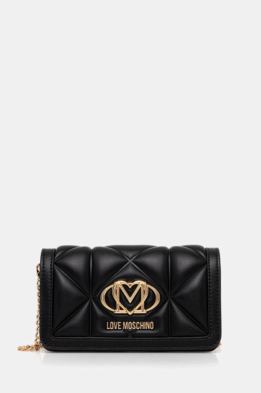Love Moschino poșetă culoarea negru, JC5640PP0NLC0000