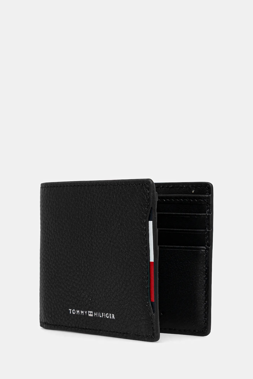 Кожаный кошелек Tommy Hilfiger мужской цвет чёрный AM0AM13513 Кожаный кошелек Tommy Hilfiger мужской цвет чёрный AM0AM13513