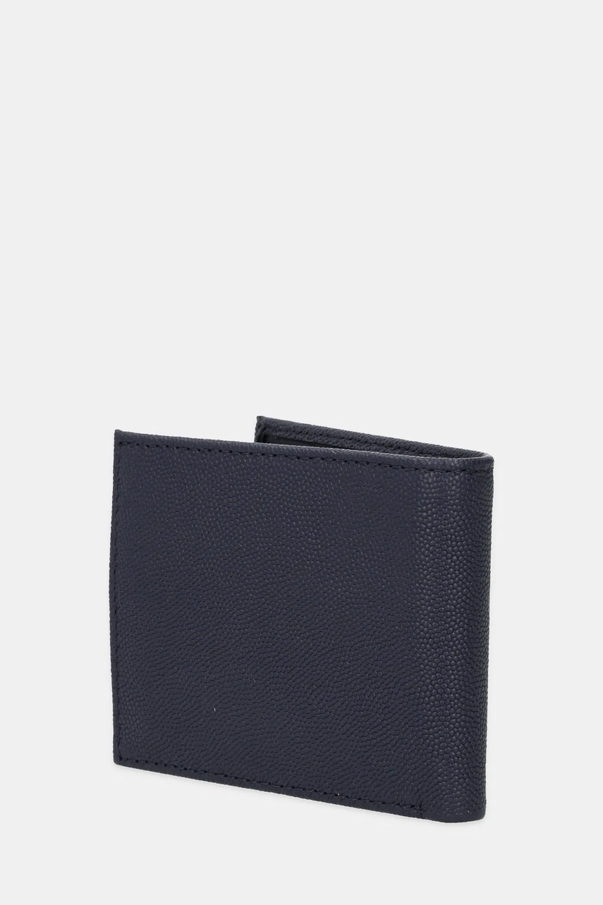 Кожаный кошелек Tommy Hilfiger цвет синий AM0AM13518