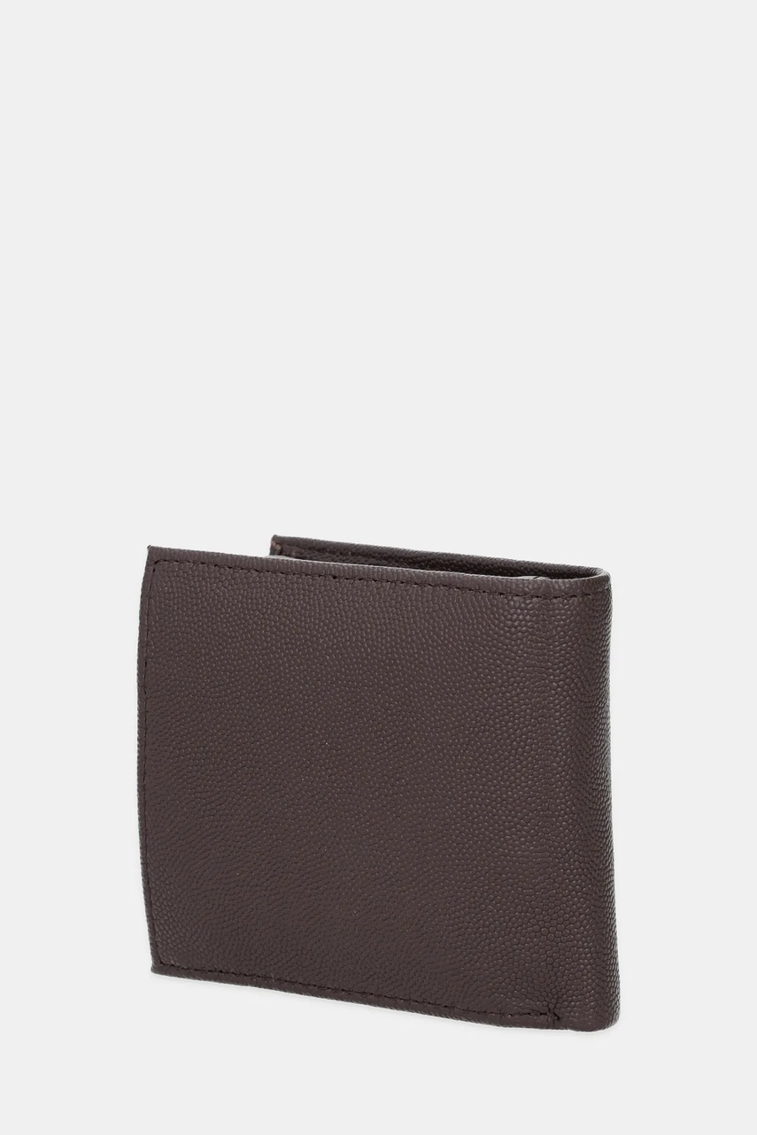 Кожаный кошелек Tommy Hilfiger цвет коричневый AM0AM13520