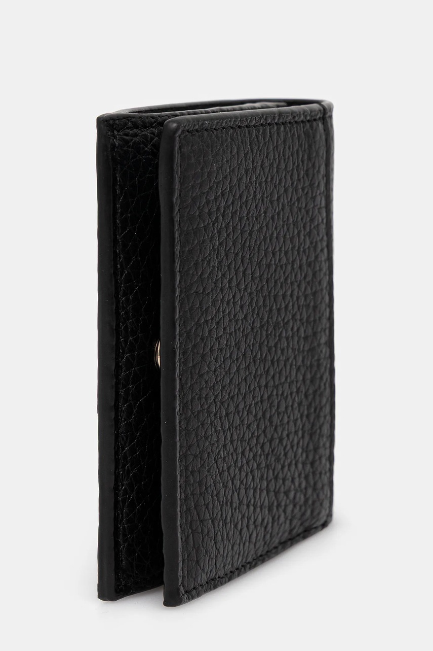 Кожаный кошелек Calvin Klein цвет чёрный LV04D1029G