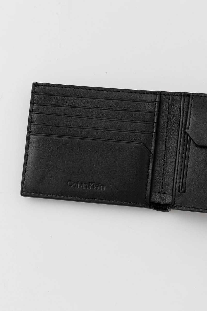 Πορτοφόλι Calvin Klein χρώμα: μαύρο, LV04D1038G φωτογραφία