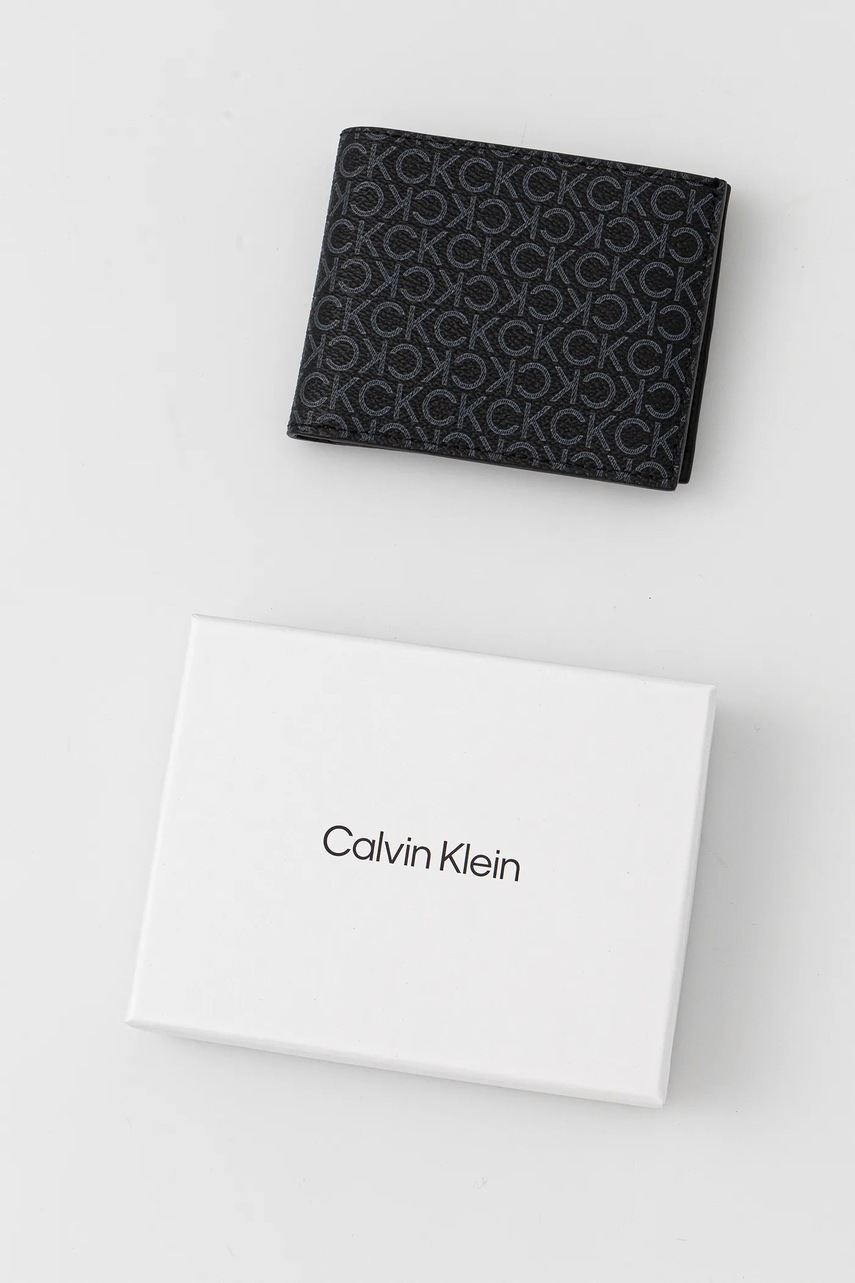 Πορτοφόλι Calvin Klein χρώμα: μαύρο, LV04D1038G φωτογραφία