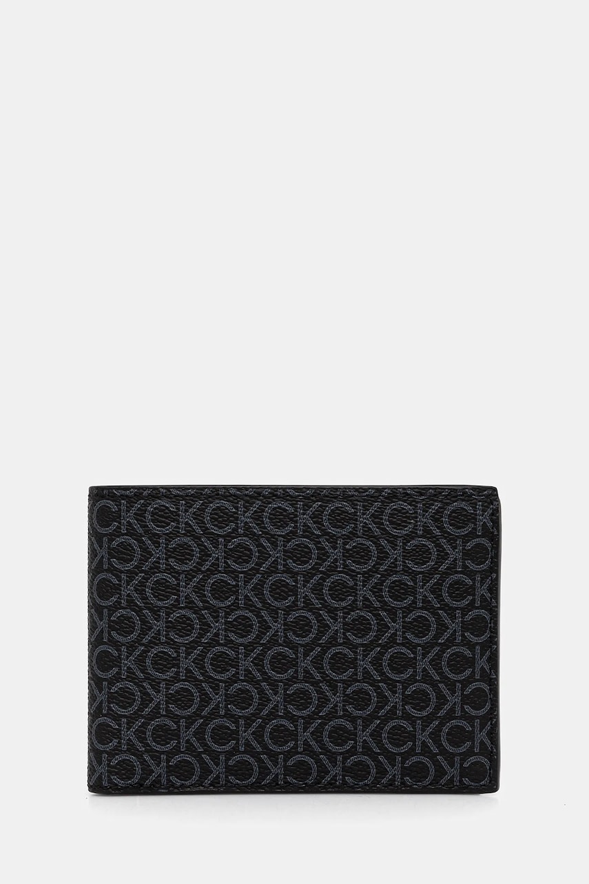Levně Peněženka Calvin Klein pánská, černá barva, LV04D1040G