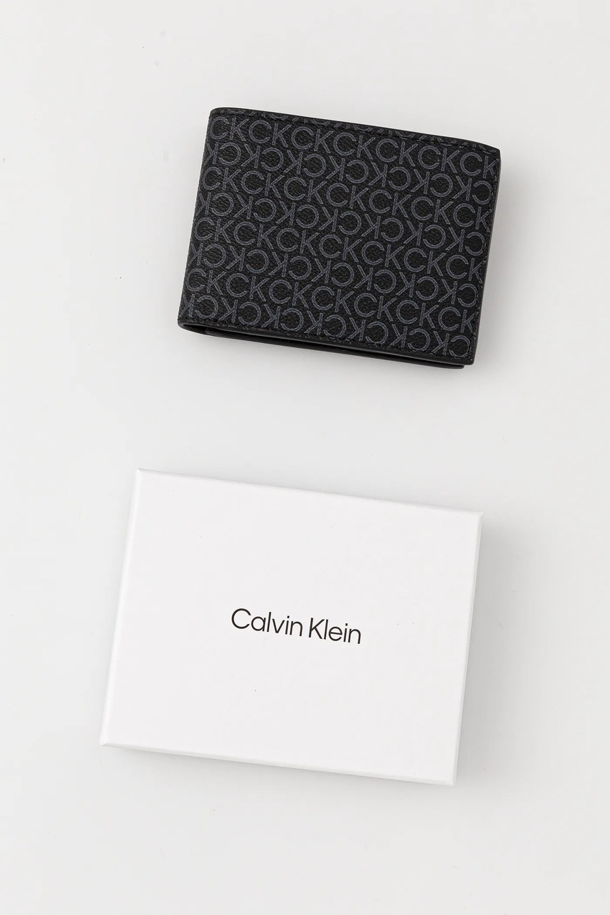 Πορτοφόλι Calvin Klein χρώμα: μαύρο, LV04D1040G φωτογραφία