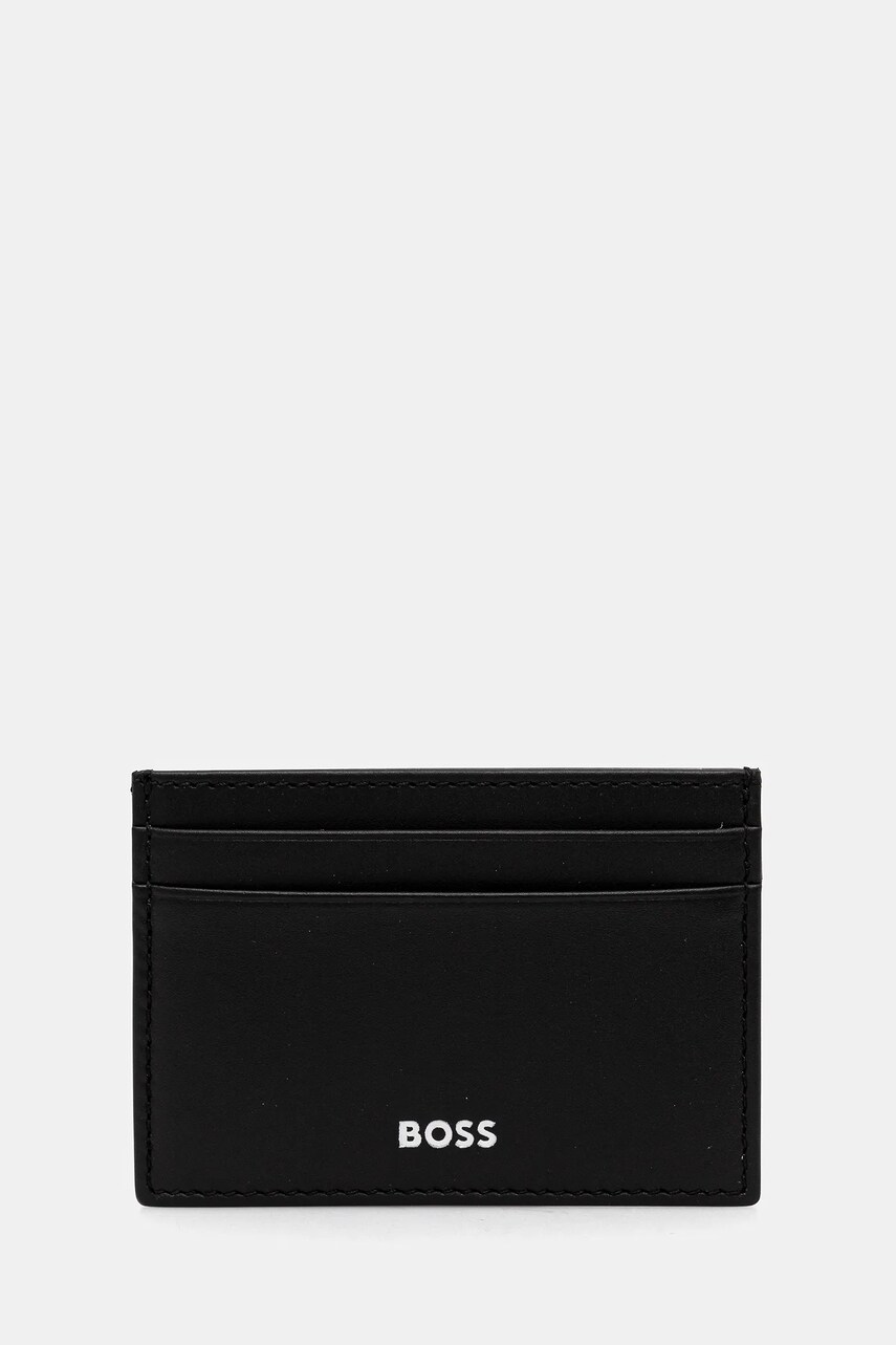 BOSS carcasă din piele culoarea negru, 50546166