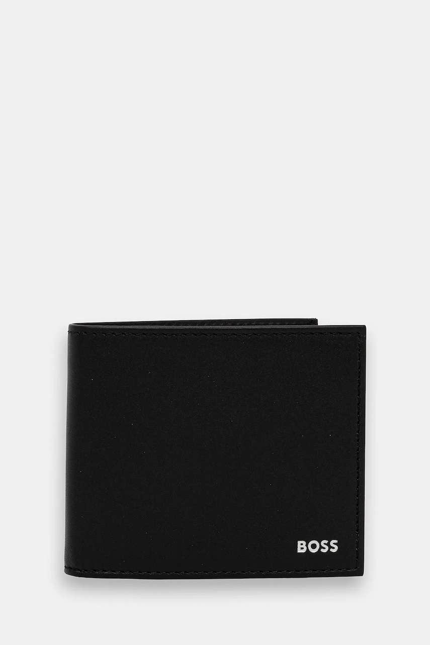 BOSS portofel de piele culoarea negru, 50548811