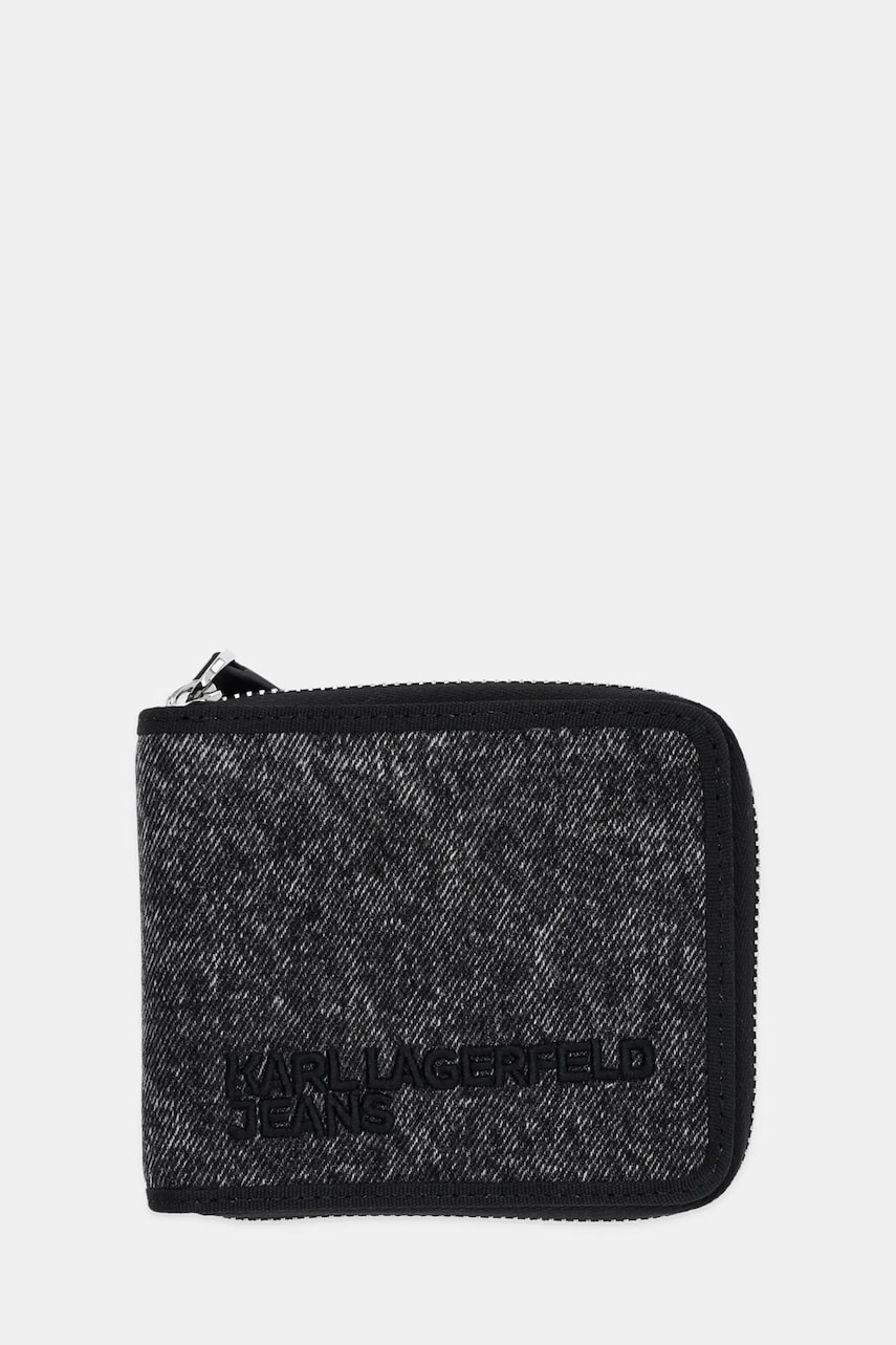 Karl Lagerfeld Jeans portofel culoarea negru, A3M32078
