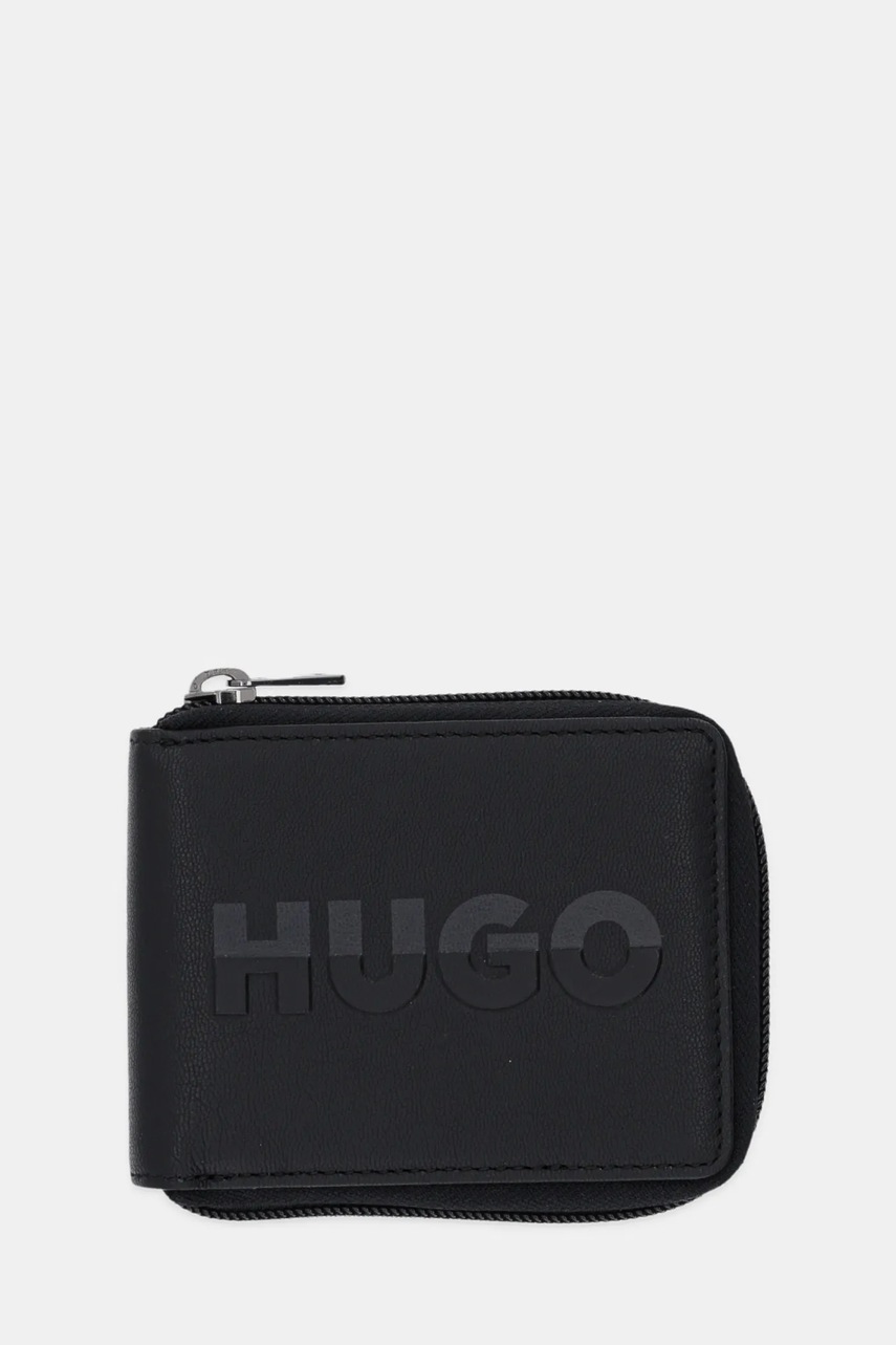Levně Peněženka HUGO pánská, černá barva, 50548751