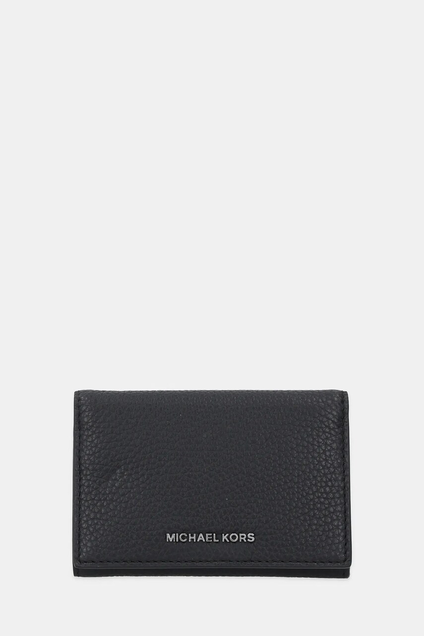 Michael Kors portofel de piele HUDSON culoarea negru, 39S5LHDD6L