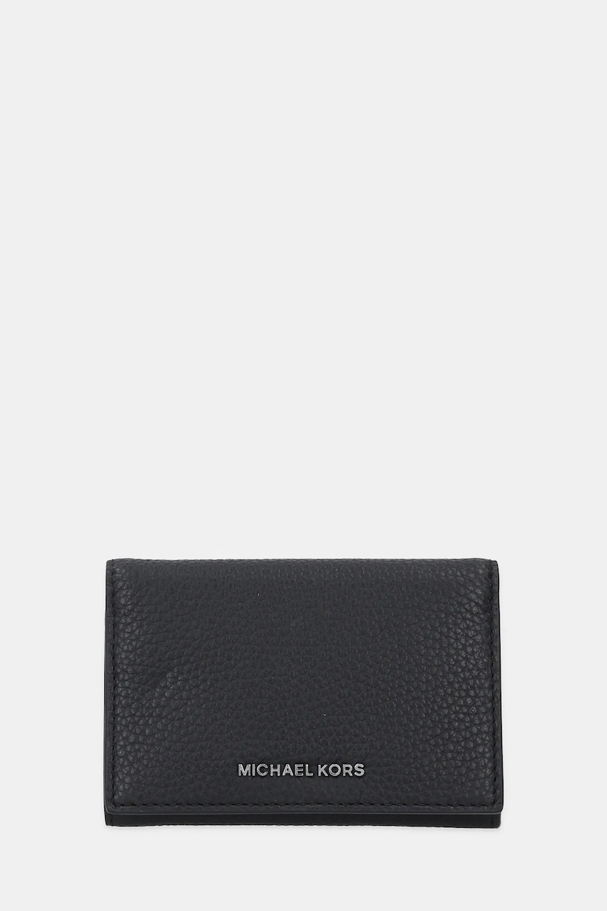 Michael Kors portofel de piele HUDSON culoarea negru, 39S5LHDD6L