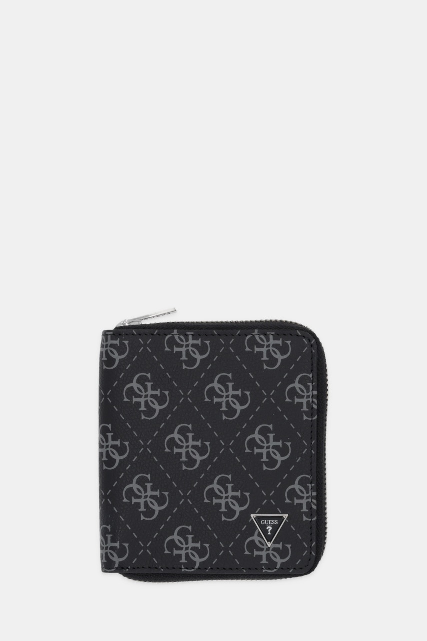 

Кожен портфейл Guess MILANO мъжки в черно SMMALO LEA02, Черен