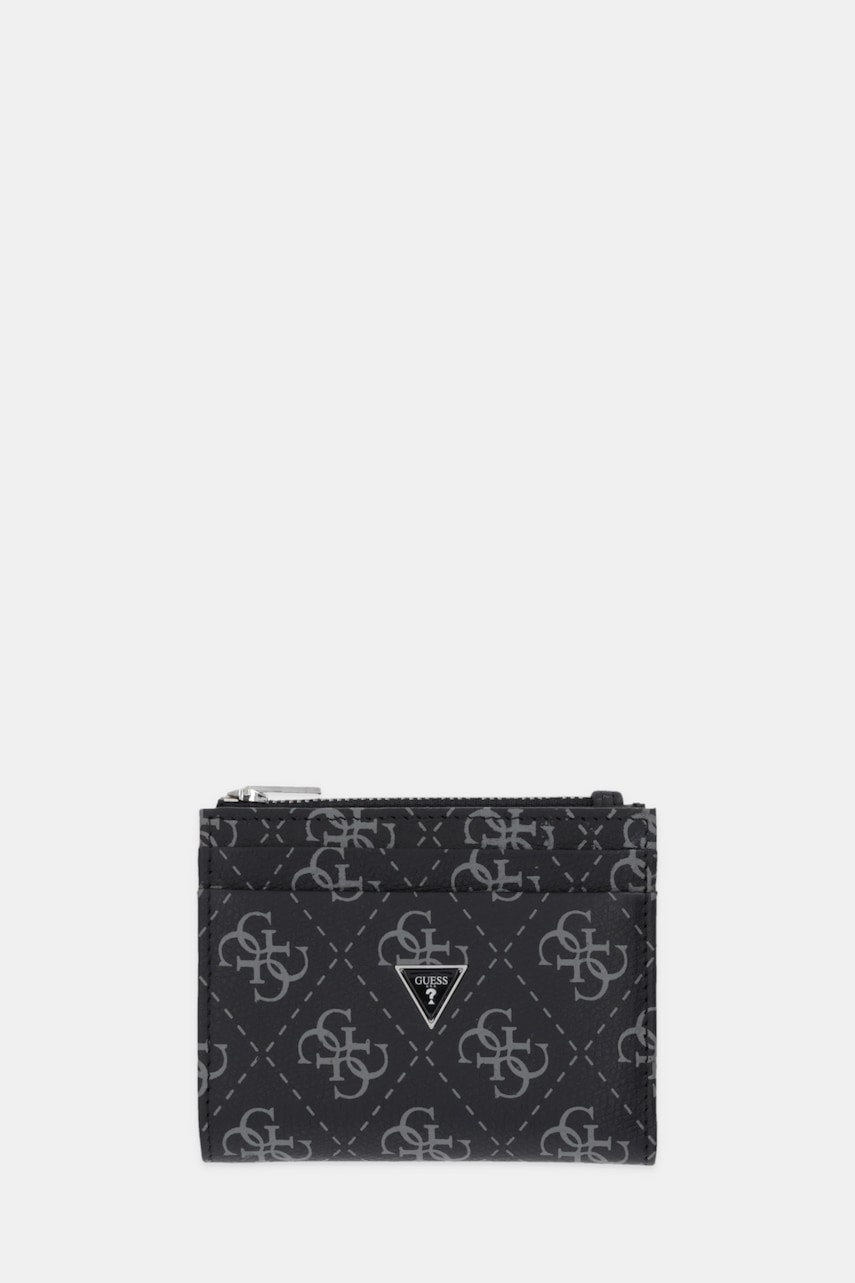 Levně Kožená peněženka Guess MILANO pánská, černá barva, SMMALO LEA03