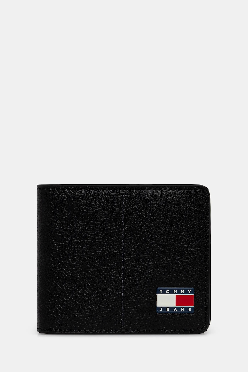 Tommy Jeans portofel culoarea negru, AM0AM13699