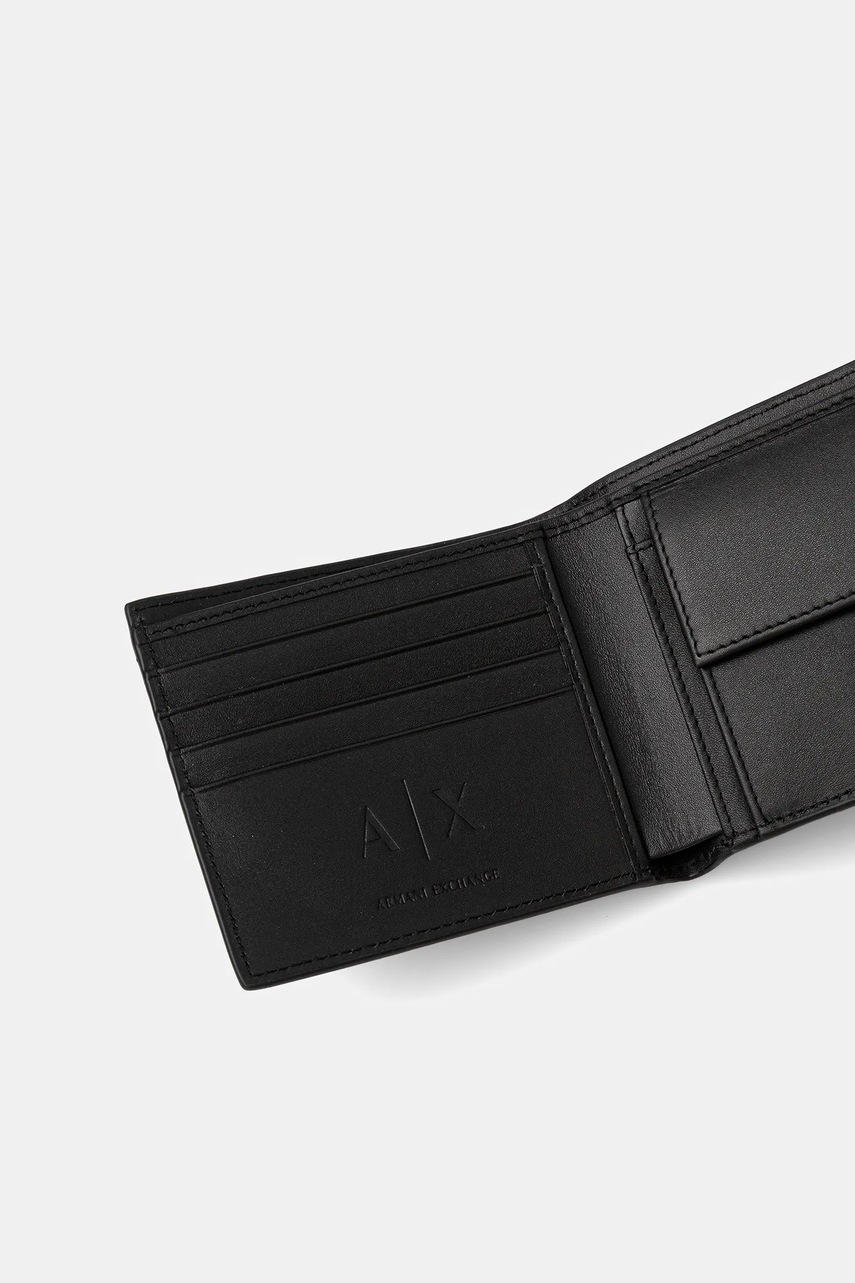Кожаный кошелек Armani Exchange цвет чёрный XM000167 AF19502