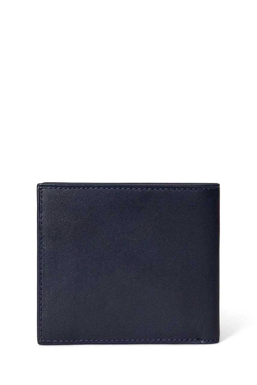 Кожаный кошелек Polo Ralph Lauren цвет синий 405974619