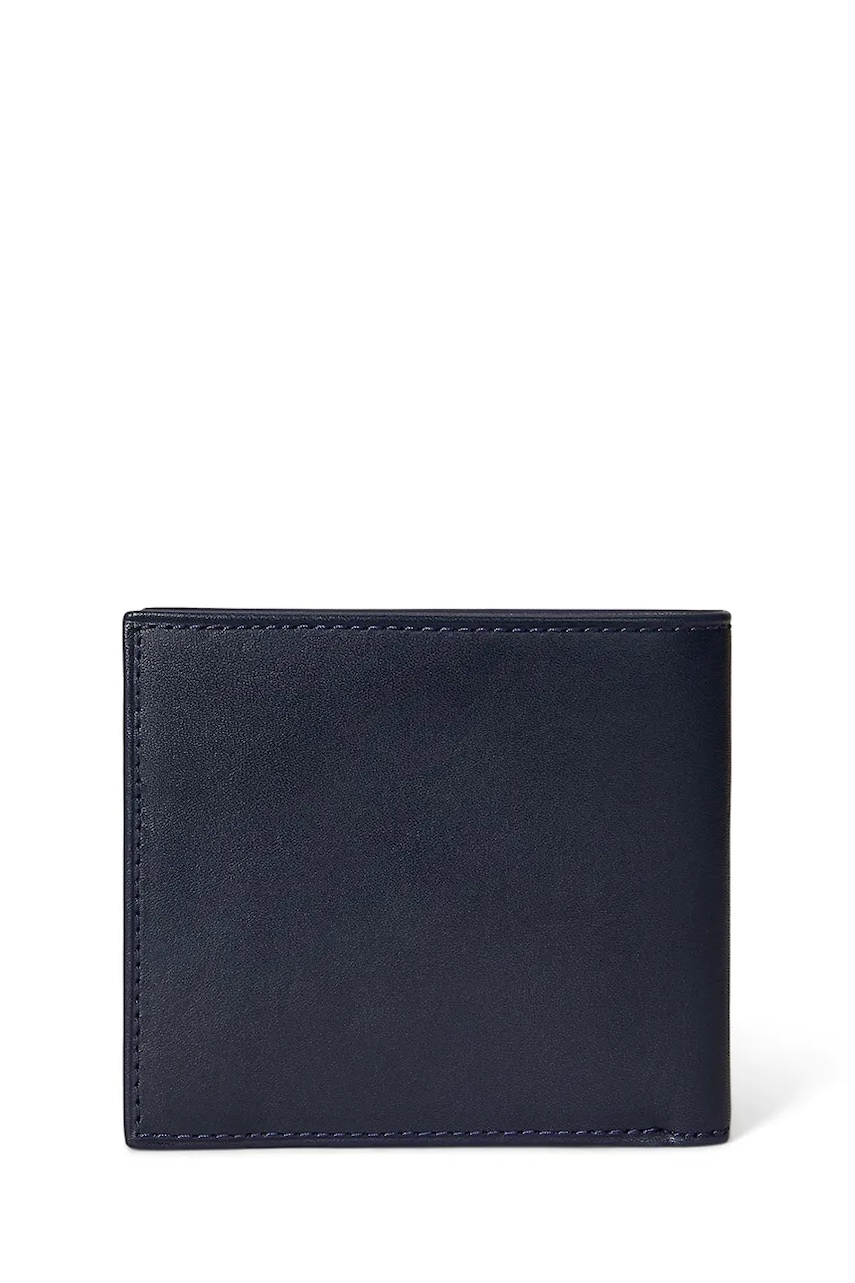 Кожаный кошелек Polo Ralph Lauren цвет синий 405974619 Кожаный кошелек Polo Ralph Lauren цвет синий 405974619